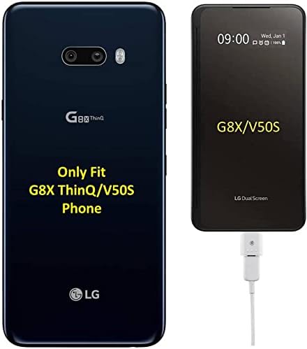 2kom odgovara samo G8x Dula Adapter za punjenje kućišta ekrana zamjena za LG G8X ThinQ, V50S ThinQ 5G magnetni Adapter sa dva ekrana
