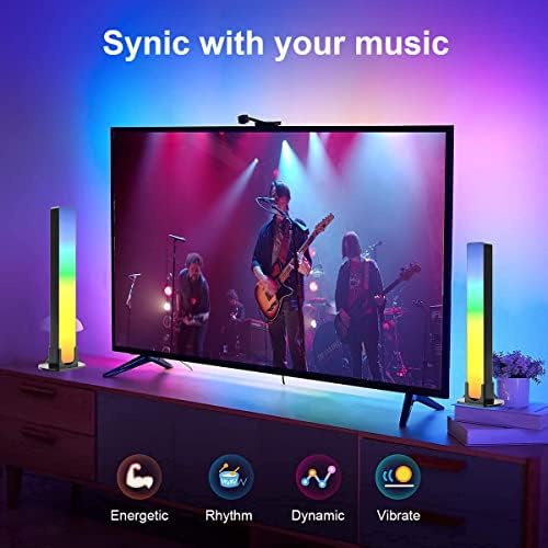 Snader Smart RGB svjetlosne šipke, pozadinsko osvjetljenje televizora, igranje RGB ambijentalne rasvjete, rasvjeta raspoloženja uz