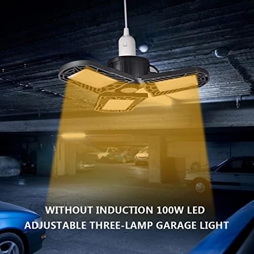 Yalaz u blizini stropnih rasvjetnih čvora, strop LED svjetlo, 6000LM E27 LED Svjetla za garažu, podrum, štapiću, skladište 6 paketa