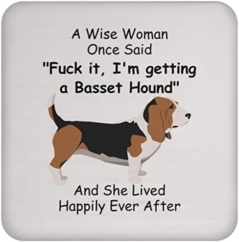 Smiješni jedinstveni pokloni Basset Hound Pokloni za žene Božić 2023 pokloni coaster