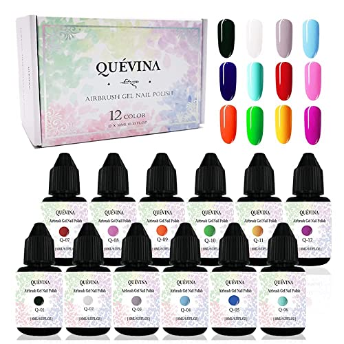 QUÉVINA Quevina Airbrush gel Set lakova za nokte sa Cordless Airbrush Kit Luxury package Combo