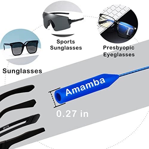 Amamba Podesiva naočala za naočale, Držač naočala, bez remena za sunčane naočale bez repa - plava (16 inča)