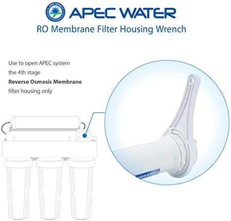 Apec vodeni sustavi ključa-mem za reverzu sredstva za membransko kućište za filter za vodu, 1 broj, bijelo