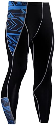 LCZIWO muške kompresijske hlače Brzo suho cool lubanje uzorak Activewear Tajice Vježbanje trčanje u obliku tajice baznih slojeva dna