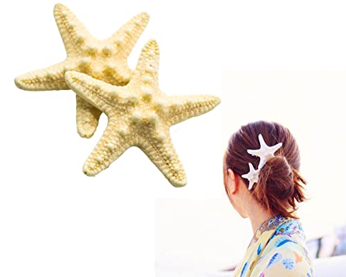 2 kom Starfish Hair Clip Resin plaža, morske zvijezde za kosu Mermaid hair Clips dodatna oprema za žene i djevojčice Svadbeni Dodaci
