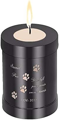 Wsxa tegla za kremaciju urne za životinje od nerđajućeg čelika za pepeo psa / mačke za uspomenu Mini Memorijalni nakit drži kremaciju