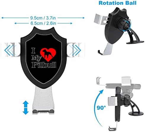 Srce moj pit bull dog nosač telefona Dugi ručni usisni čaj za spajnik Univerzalni automobil za pametne telefone