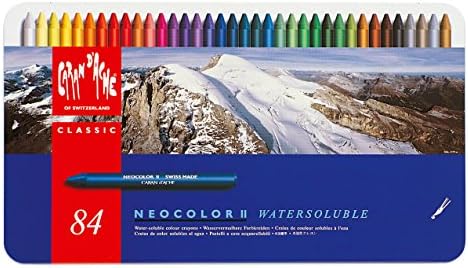 Caran d'ache Classic Neocolor II pasteli rastvorljivi u vodi, 84 boje