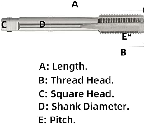 Aceteel metrički navoj dodirnite M51 x 1,0, HSS Machine Dodirni desnu ruku M51x1mm