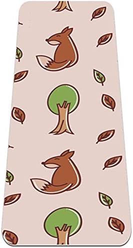 Siebzeh slatka lisica Ostavlja uzorak Premium guste prostirke za jogu Eco Friendly Rubber Health & amp; fitnes neklizajuća prostirka