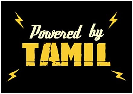 Teeburon Pokreće Tamil Doodle naljepnica za naljepnicu X4 6 x4