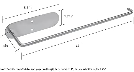 Ehowdin 2pack držač papirnih ubrusa ispod ormarića-samoljepljivi držač papirnih ubrusa zidni nosač za kuhinju, kupatilo, RV 304bežni