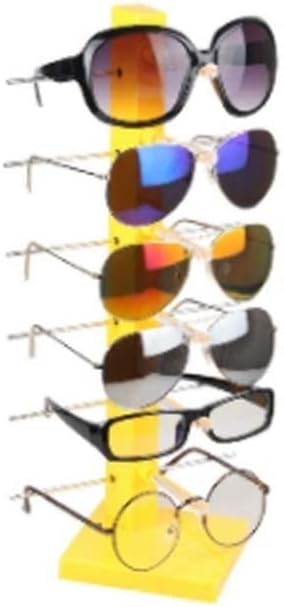 Krivs Skladišni stalak 6 Slojevi zaslon za naljepnice za naočale okvira plastične i metalne držač naočale sunčane nakit zaslon držač