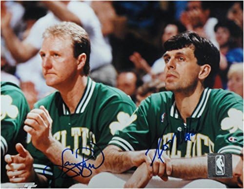 Larry Bird Kevin McHale Dvostruki potpisan autogramirani 8x10 photo Celtics Bench JSA