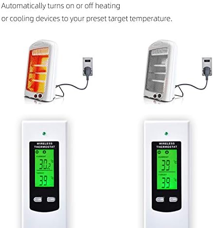 Programibilan bežični utikač u termostatu, električni termostatski izlaz sa ugrađenim daljinskim upravljačem temperature