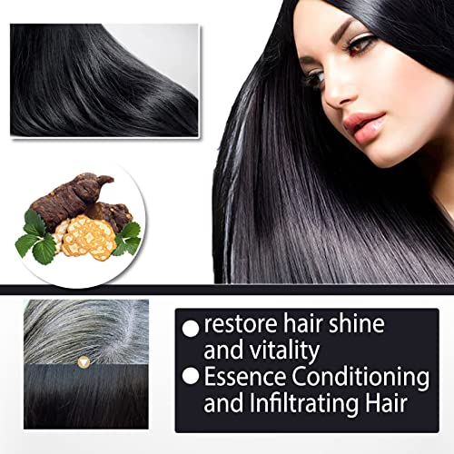 Instant crna kosu šampon za muškarce i žene 3 u 1 biljni crni tamning šampon prirodna boja kose crna siva pokrivenost kose u