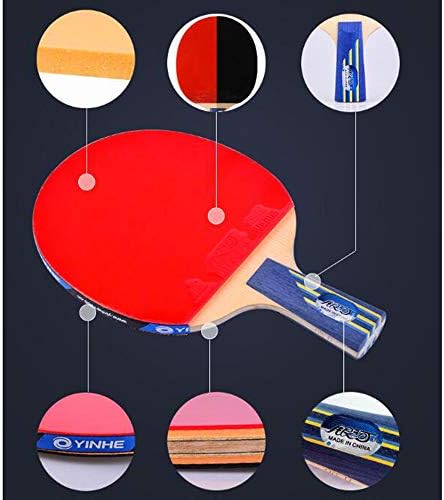 SSHHI stolni teniski šišmiši, 5 zvjezdica, neklizačka ručka, ping pong paddle set, zabavni trening, moda / kao što je prikazano /
