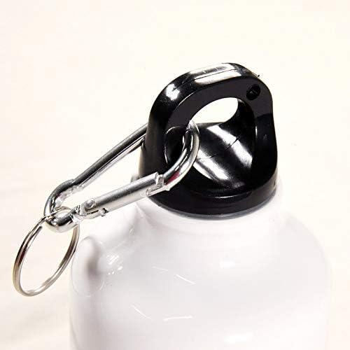 Pug-Life lagan aluminijski sportski boca za vodu BPA Besplatno sa poklopcem za privjesak i vijčani poklopac 400ml