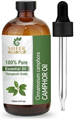 Sheer Essence Esencijalna ulja 4oz - čista i prirodna - terapijska ulja - ogromna 4 tečna unce boca s premium staklenim kapaljkama