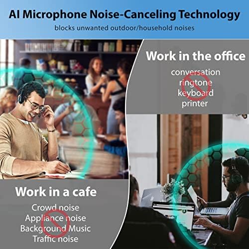 Blucalm AI Mic Adapter za poništavanje buke, izolovana većina pozadinske buke, USB mikrofonski Adapter za računarski Laptop računar