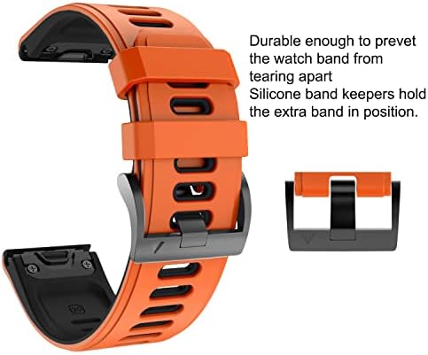 Nunomo Silicone Smart Watch trake narukvica za Garmin Fenix ​​7x 7 6x 6 Pro 3HR izdanje 22 26mm Brzo Easyfit Watchband Correa