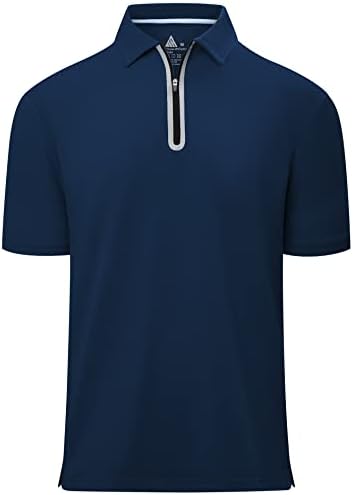 V Valanch Golf polo majice za muškarce kratki rukav vlagu Wicking golf majice ovratnički atletski teniski polo