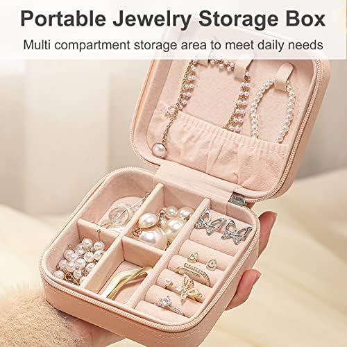 Rumtut putna kutija za nakit Mini Organizator nakita torbica za prstenje naušnice ogrlice poklon za djevojčice žene, sa torbom za