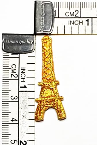 Kleenplus Mini Gold Eiffelov toranj Pariz Francuska orijentir crtani vezeni gvožđe na šiju na značku za farmerke jakne šeširi ruksaci