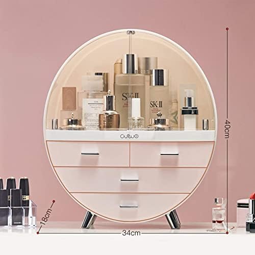 Finderomend kutija za spremanje šminke,stalak za odlaganje kozmetike s ladicom, vodootporan elegantan vitrina za kupaonicu, komoda
