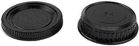 2 Pakovanje Kamera za kaput i poklopac stražnje leće kompatibilan je za pentax k mount dslr kameru i objektiv za K10D K20D K100D K100D