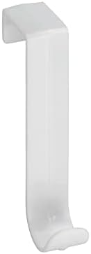 Wenko 4422010100 Kuke za vrata / radijatore 5 kom u bijelom, 4 x 1,5 x 8 cm