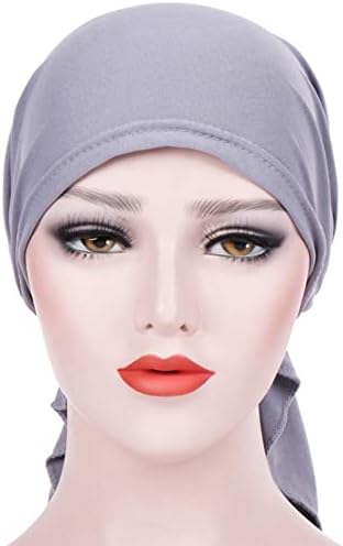 Ženski Turban šešir jednobojne Hemo kape lagani rastezljivi pokrivači za glavu Slouchy Hair Covers Beanies za žene
