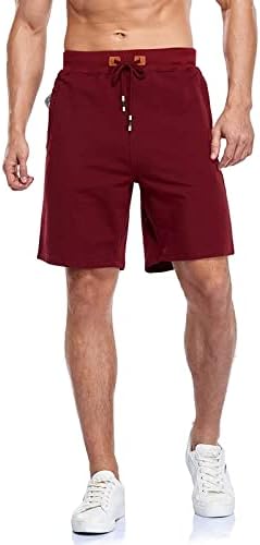 YNimioaox muške kratke hlače Ležerne vježbe sportske kratke hlače sa džepovima sa patentnim zatvaračem