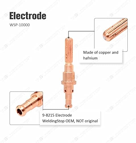 Zavarivanje SL60 / 100 Torch 40A tip 9-8207 ELECTRODE 9-8215 SHIELT CAP 9-8218 Start Cartridge 9-8213 za termičku dinamiku Konzuamiranje