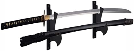 Zidni nosač sa mačem, držač mačeva Samurai, držač mačeva, katanski prikaz mača 2-nivo