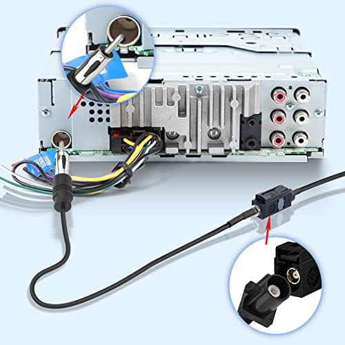 Bingfu auto adapter automobila stereo FM am adapter adapter kabela ISO do DIN priključka Kabel 8 inča za Volkswagen Audi VW Skoda