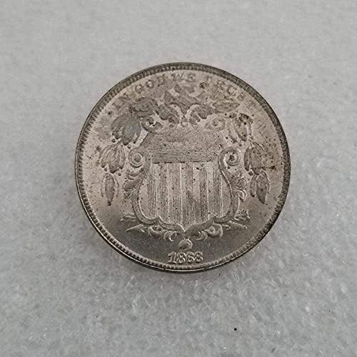 Starinski zanati Američki 1868 5 srebrni dolar srebrno okrugli spoljni trgovina