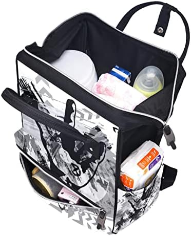 Rock siva torba za ruksak ruksak za bebe nazivne torbe za promjenu multi funkcije Velike kapacitete Turistička torba