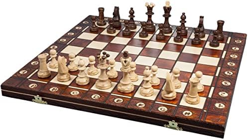 Šah i igre shop Muba lijepa ručno izrađena drvena šahovska garnitura sa tablom i šahovskim figurama-poklon idea Products )