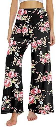 Miashui ženske hlače sa džepovima Ženska ležerna udobna pantalona lagana salana Flowy Womens Radne hlače
