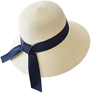Plažni šeširi za žene široki rub sunčani šešir s kravate pakiranja ljetnih slama za žensku odmoru disketa Sunhat
