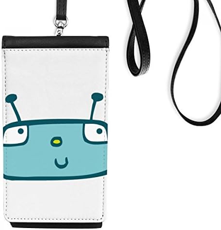 Univerzum i vanzemaljska plava robot Telefon novčanik torbica Viseća torbica Crni džep