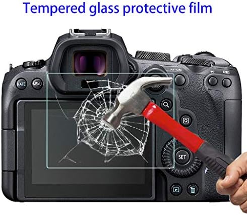 R5 Top + zaštitnik ekrana za Canon EOS R5 DSLR kameru, kaljeno stakleno film 0,3 mm visoke rezolucije 9h tvrdoće Anti-Scrach protiv