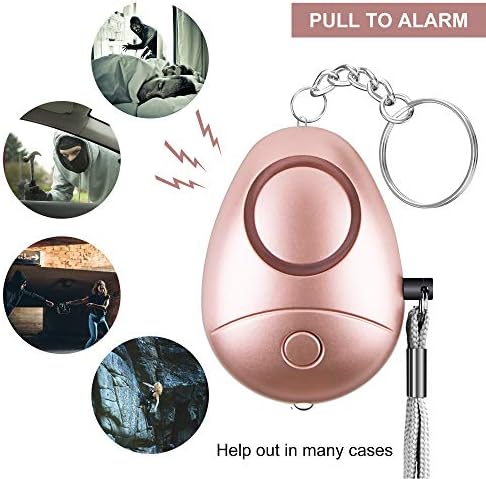 Lični Alarm, siguran zvuk sigurnosni lični Alarm za žene,djecu, starije osobe, hitan siguran lični Alarm sa LED baterijskom lampom,