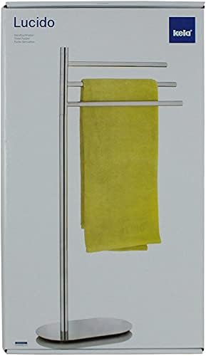 Kela Free Stalni stalak za ručnike - tri reda za kupatilo i ručnike - Studij po težini - elegantan dizajnom - sjajni nehrđajući čelik