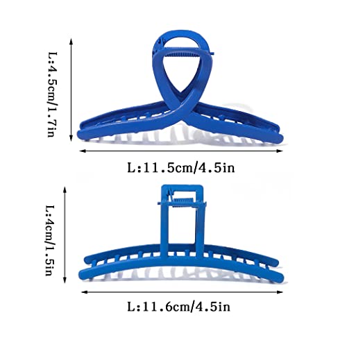 Brinie kopče za kosu metalne plave kandže za kosu ajkule velike kopče za kosu čvrsto drže kandže za kosu neklizajuće kopče za oblikovanje