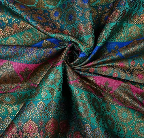 eloria-décor cvjetni vezeni brokat žakard za šivanje tkanina za izradu odjeće u dvorištu Kurta tkanina za odjeću, Boja: Više boja