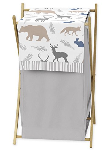 Sweet Jojo dizajn Dječja djeca djeca odjeća za rublje za rublje za plave sive i bijele šume životinje posteljine