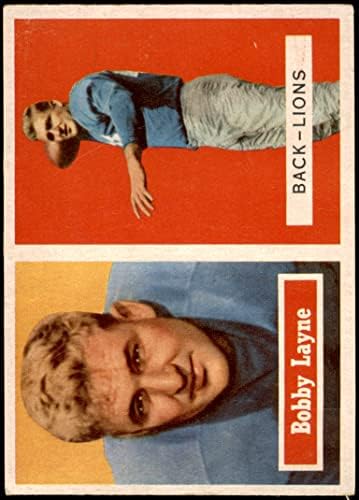 1957. topps 32 Bobby Layne Detroit Lions Ex / MT Lions Texas