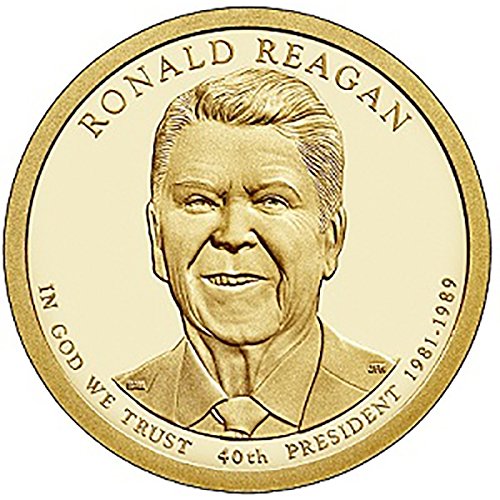 p, d 2 novčić - Ronald Reagan predsjednički dolar koji je necirkuliran